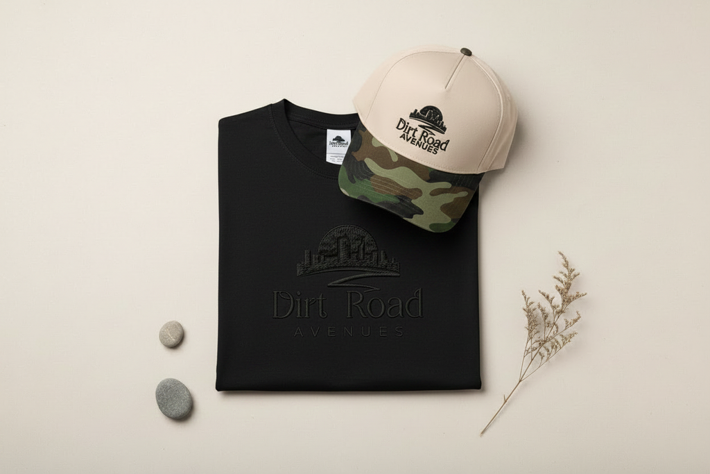 Natural Camo Cap + Black Tee